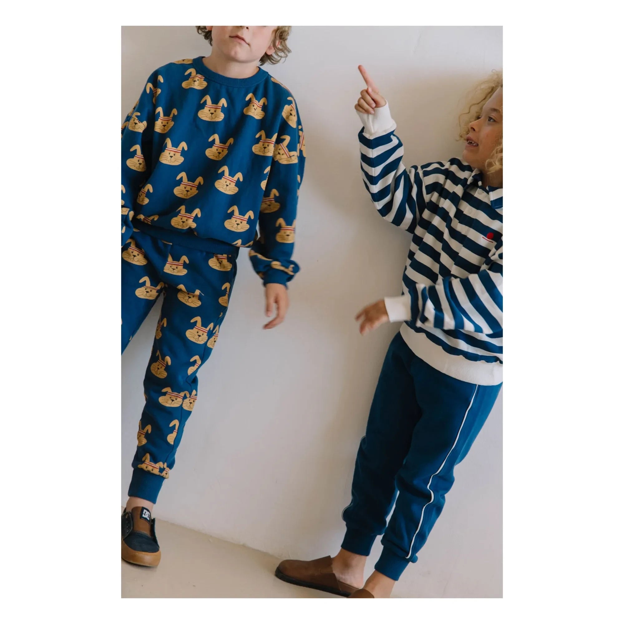 We Are Kids - Pantalón de chándal de algodón orgánico Charles Lapin | Azul