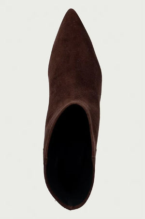 Botines de mujer Weekend Max Mara de ante con tacón bajo