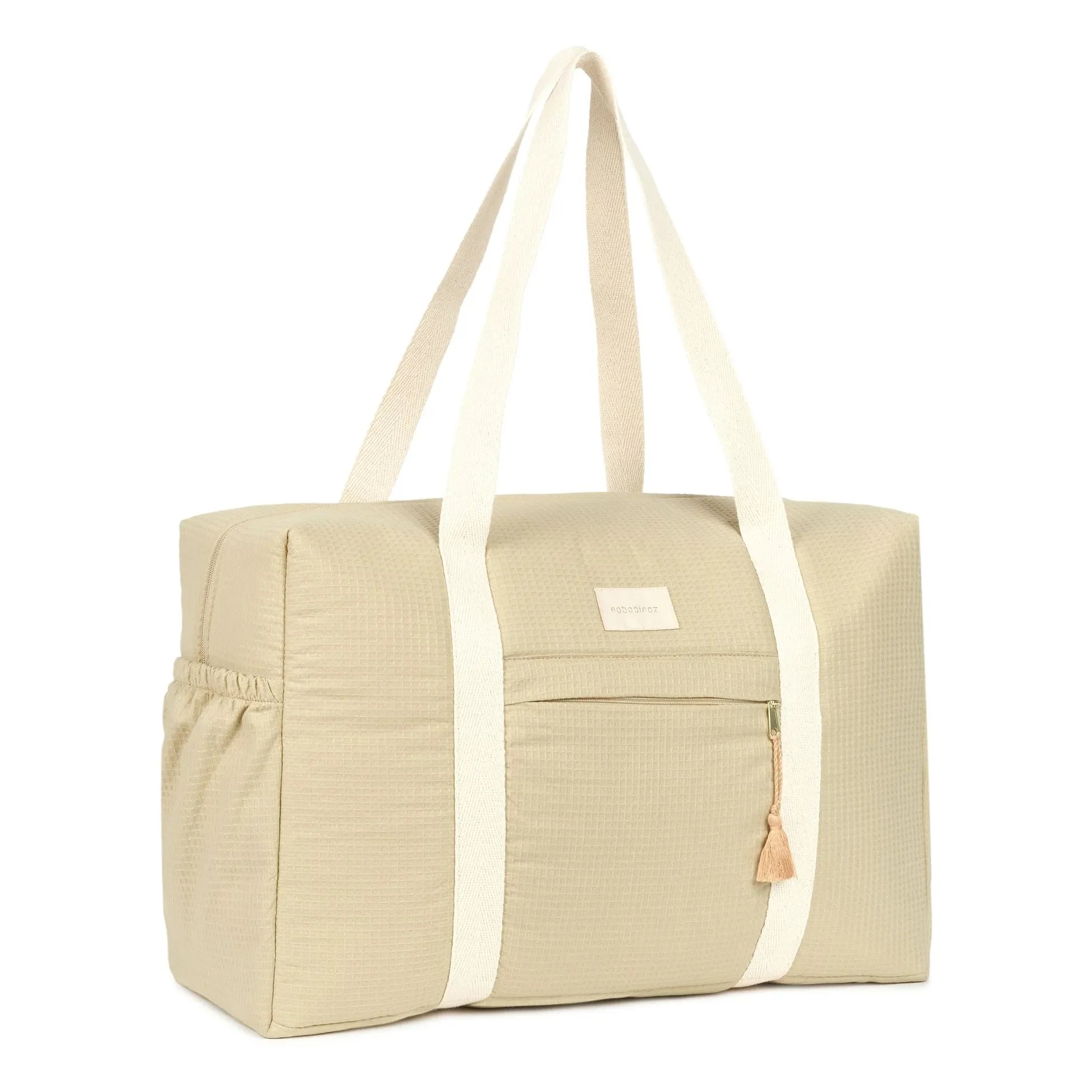 Nobodinoz - Bolso de maternidad impermeable de algodón orgánico Opéra | Salvia