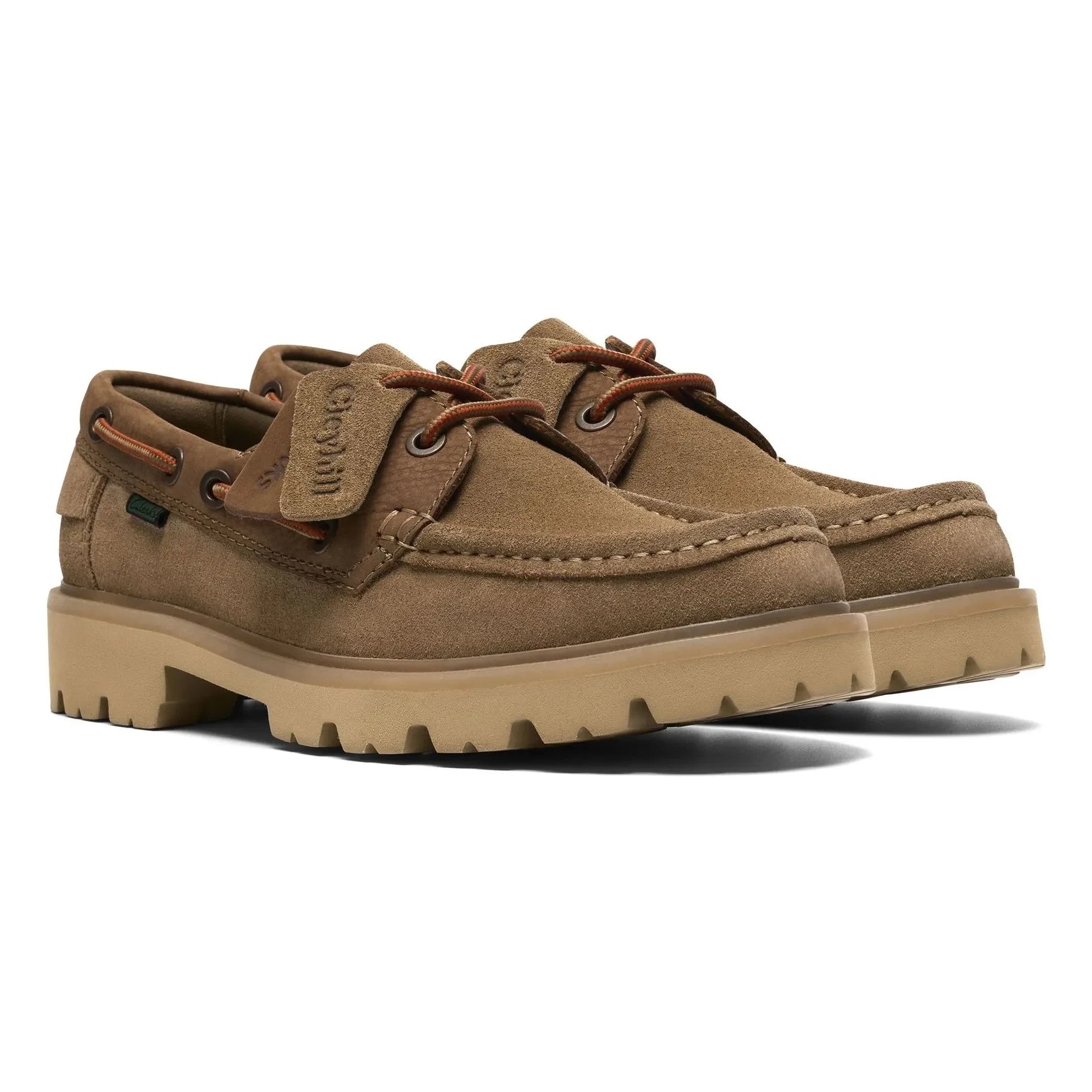 Clarks - Zapatos de barco Cleyhill | Beige Oscuro