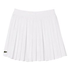 Lacoste - Falda plisada de fibra reciclada | Blanco
