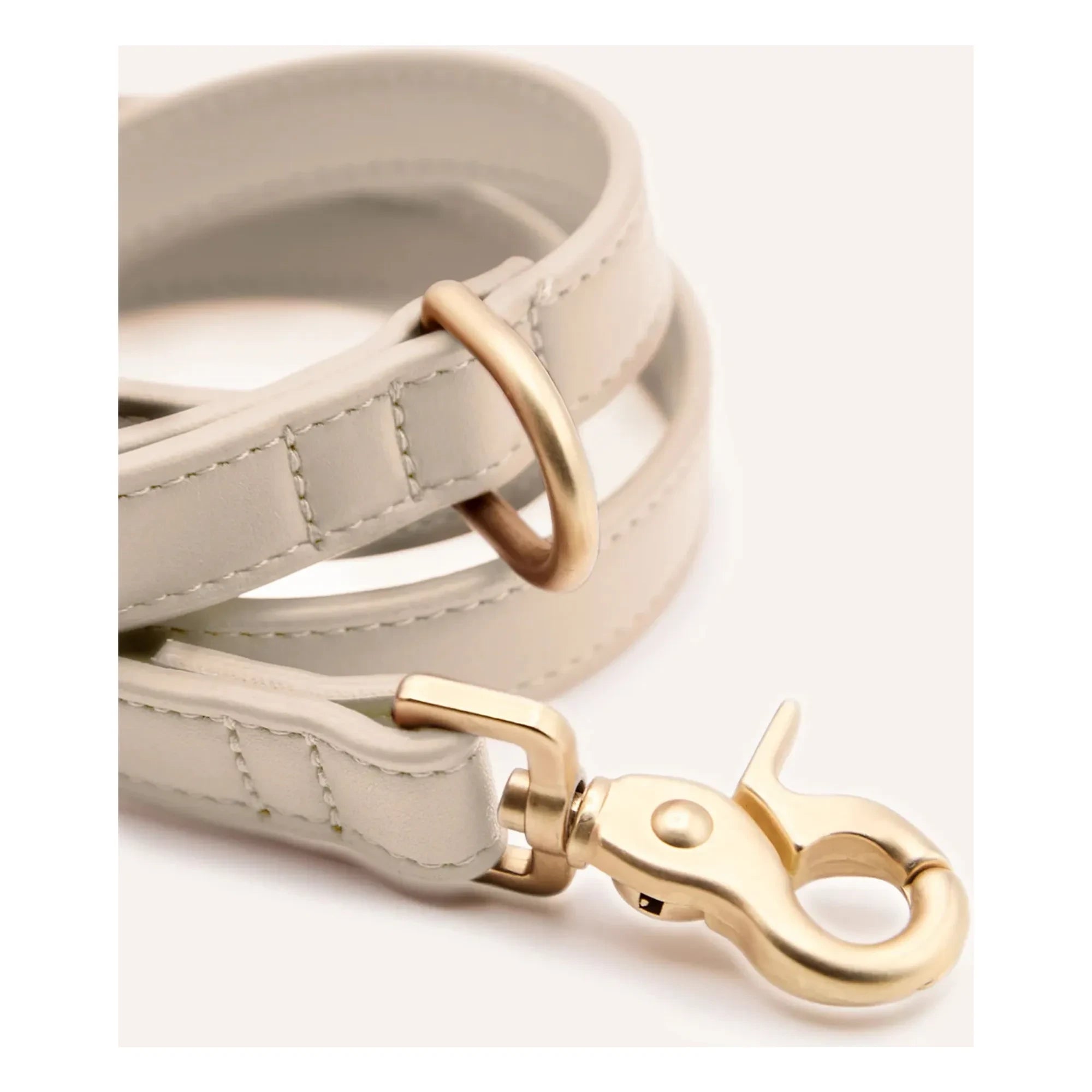 Cafide - Collar de perro de cuero vegano | Beige