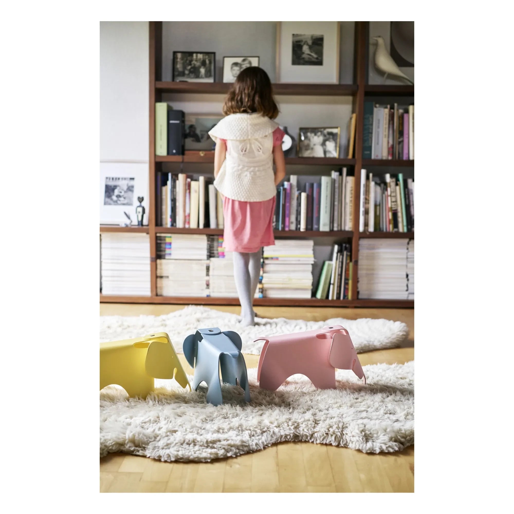 Vitra - Tabure elefante pequeño Eames | Blanco