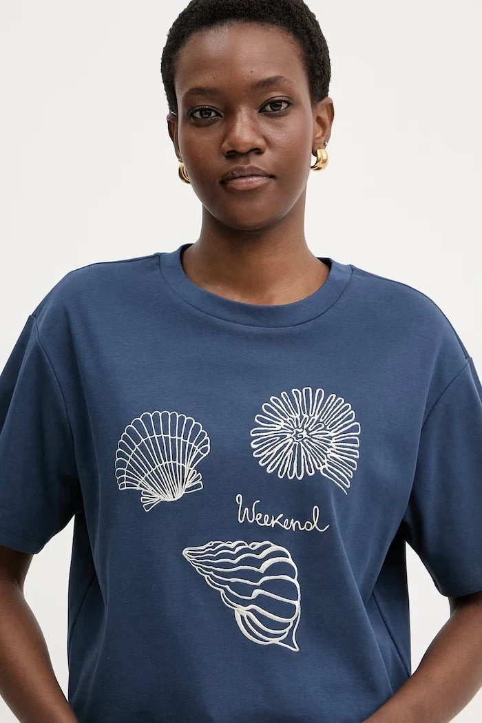 Camiseta de algodón Weekend Max Mara SABATO