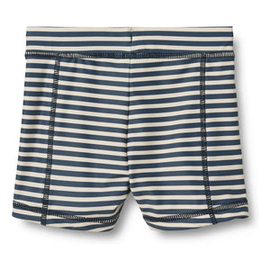 Wheat - Bañador short de fibras recicladas con estampado Ulrik | Azul oscuro