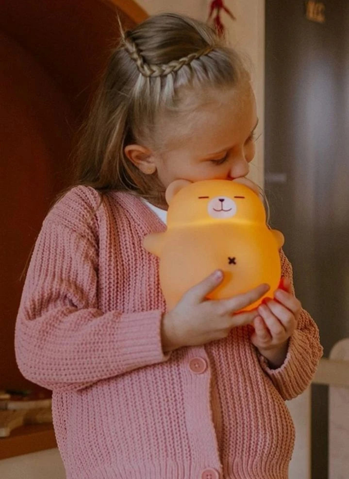 Mary's - Lámpara Nocturna de Peluche Calmante | Marrón