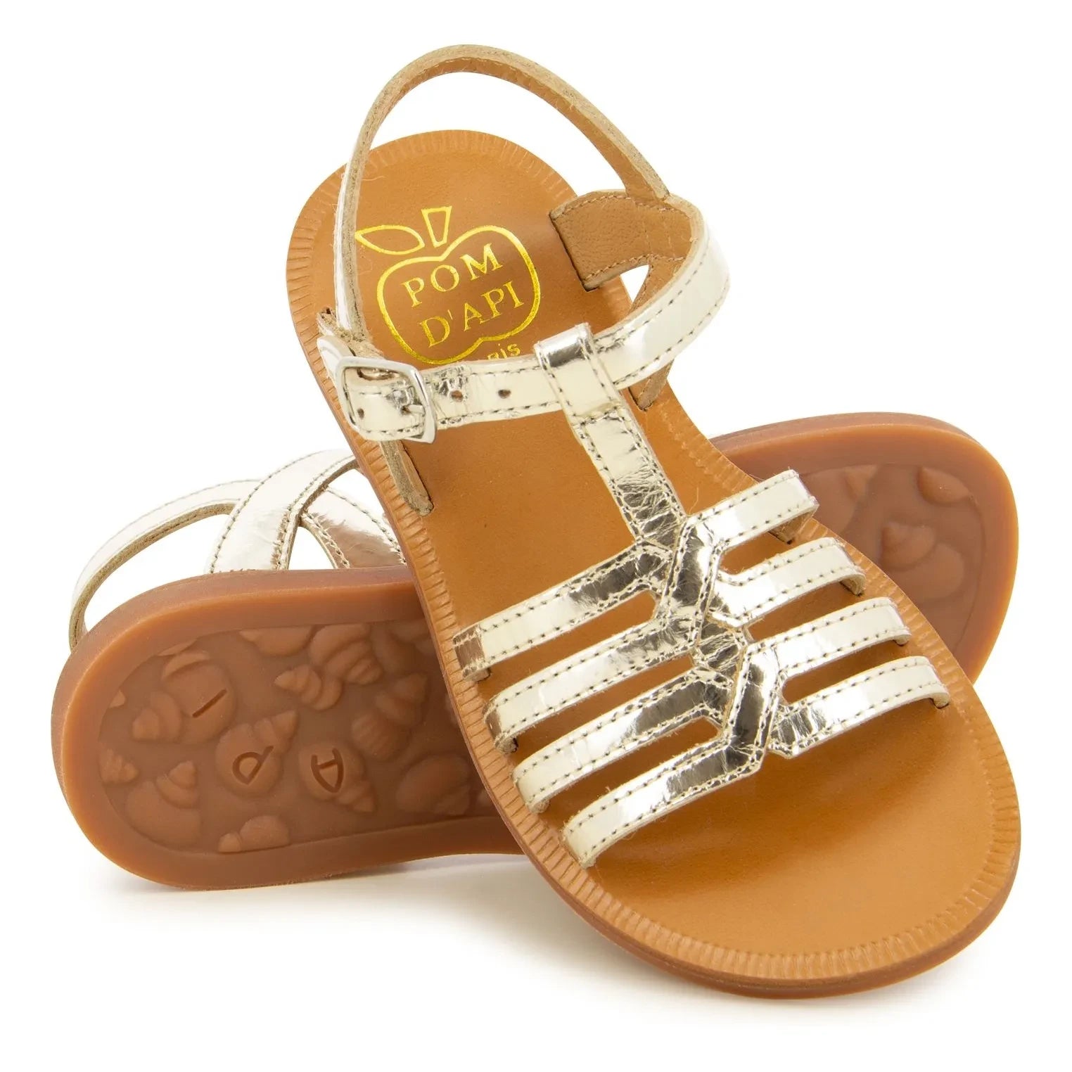 Pom d'Api - Sandalias Plagette New Salomé | Or