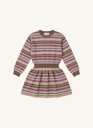 Smallable Kid - Vestido de lana rayado Lya | Rosa