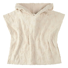 Petit Lem - Poncho de algodón orgánico Palm Beach | Beige
