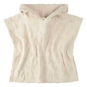 Petit Lem - Poncho de algodón orgánico Palm Beach | Beige