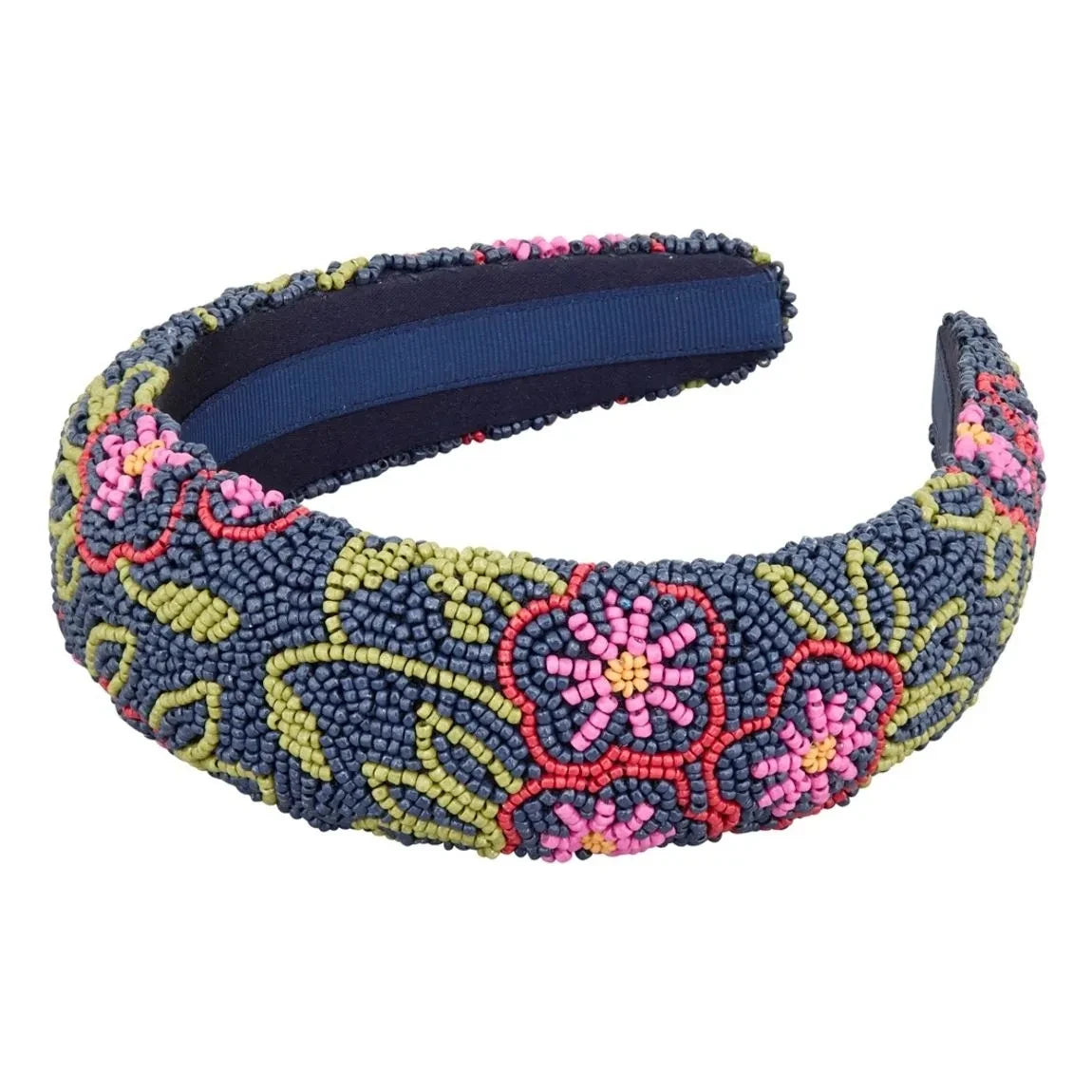 Becksöndergaard - Diadema de perlas Efloria Ancho | Azul marino