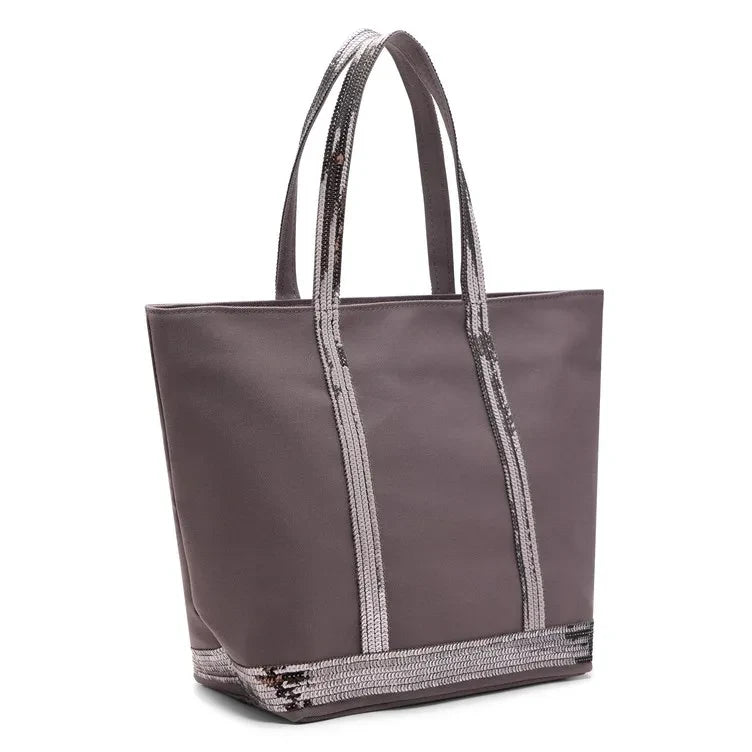 Vanessa Bruno - Bolso tote con cremallera M | Gris carbón