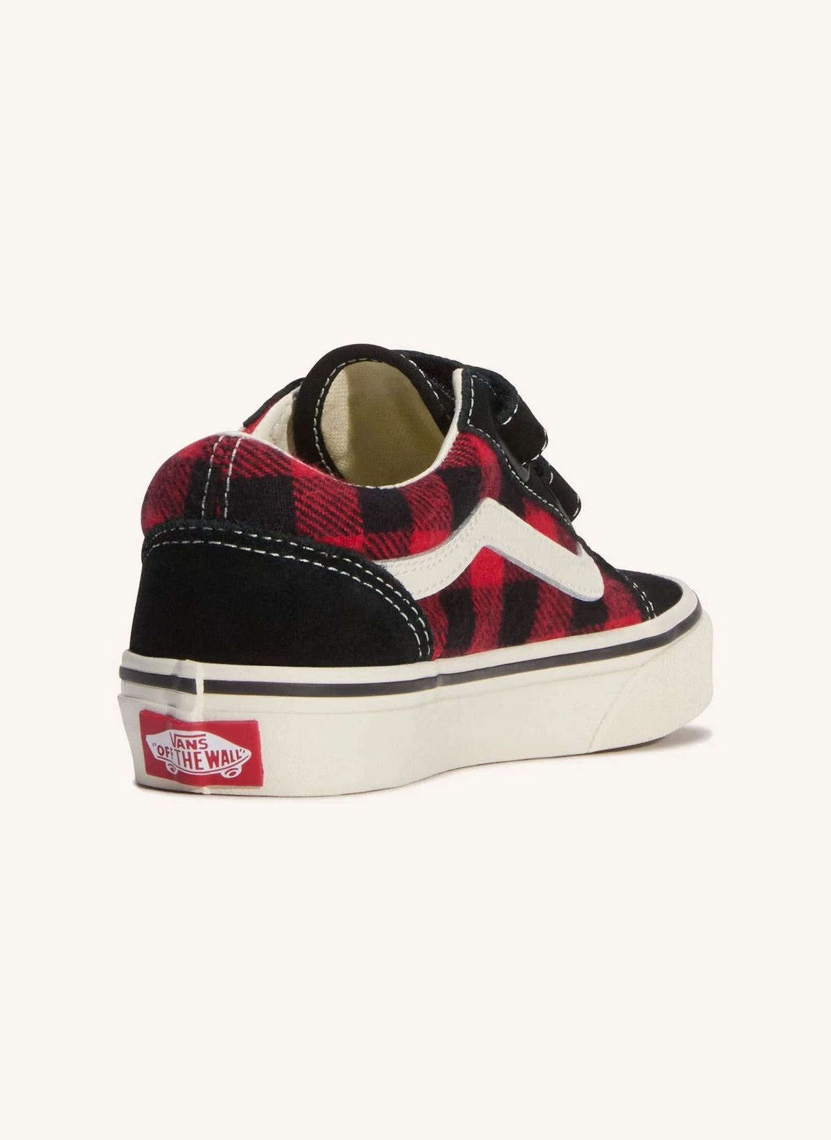 Vans - Zapatillas Scratch Old Skool V Buffalo Plaid Cuadros | Rojo