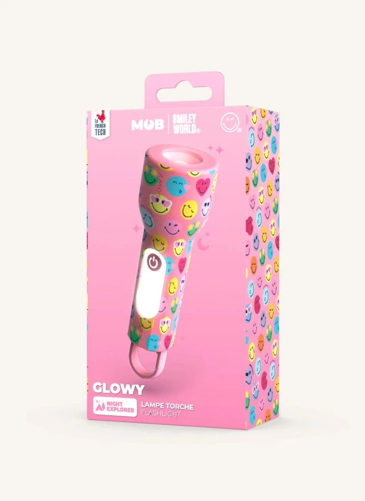 MOB - Glowy Linterna - MOB x Smiley World | Rosa