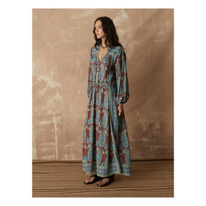 Boteh - Calico Smock Pamuk Elbise | Chocolate