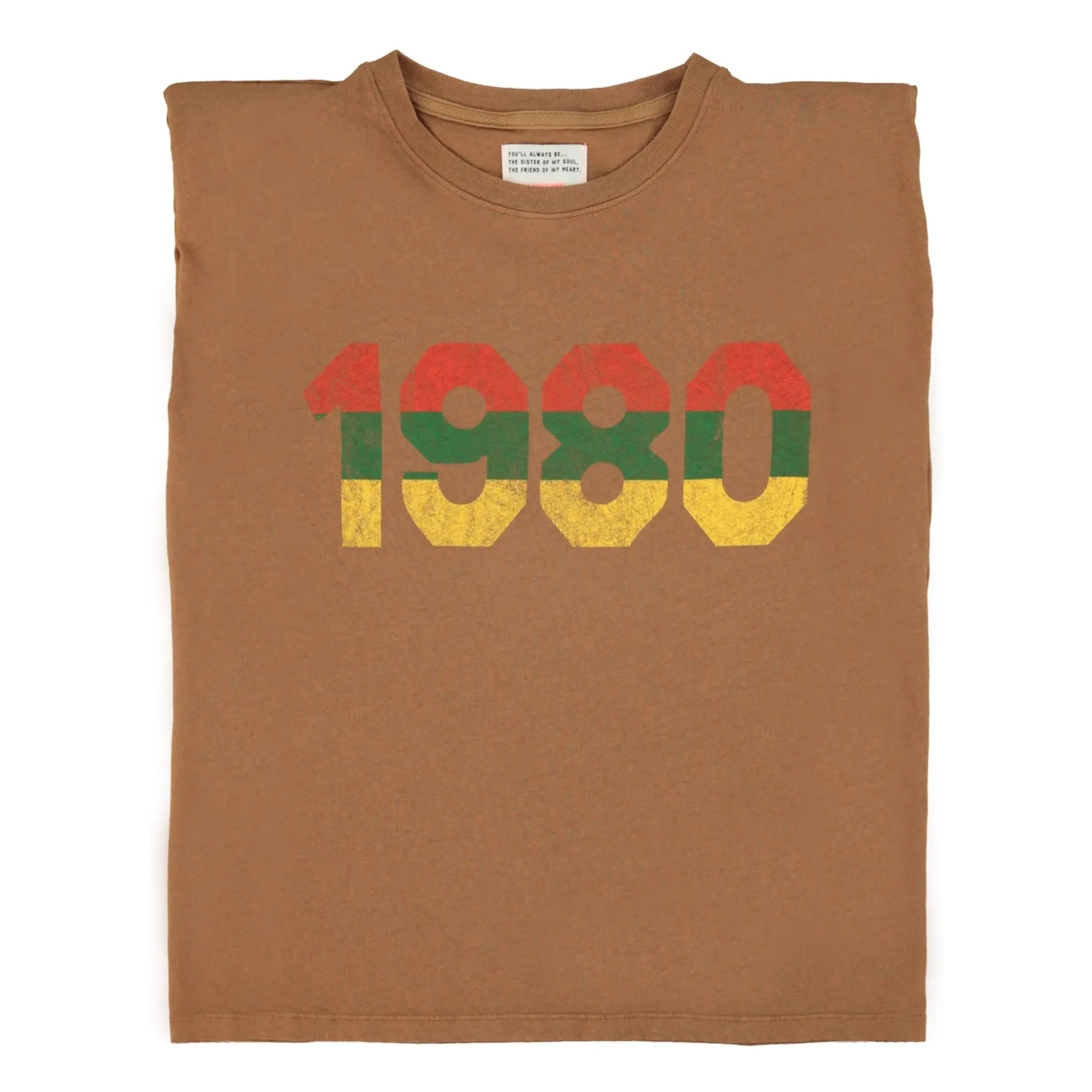 Sisters Department - Camiseta de lino y algodón con hombreras Alicia Omuz | Marrón