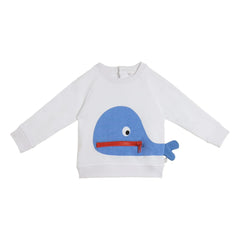 Stella McCartney Kids - Sudadera con cremallera de ballena | Blanco