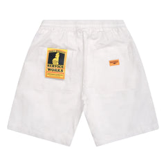 Service Works - Canvas Chef Shorts de Algodón Orgánico | Crudo