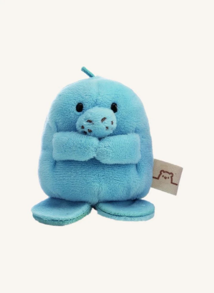 Nici - Peluche de la vaca marina Wilbur vestido de soda | Azul
