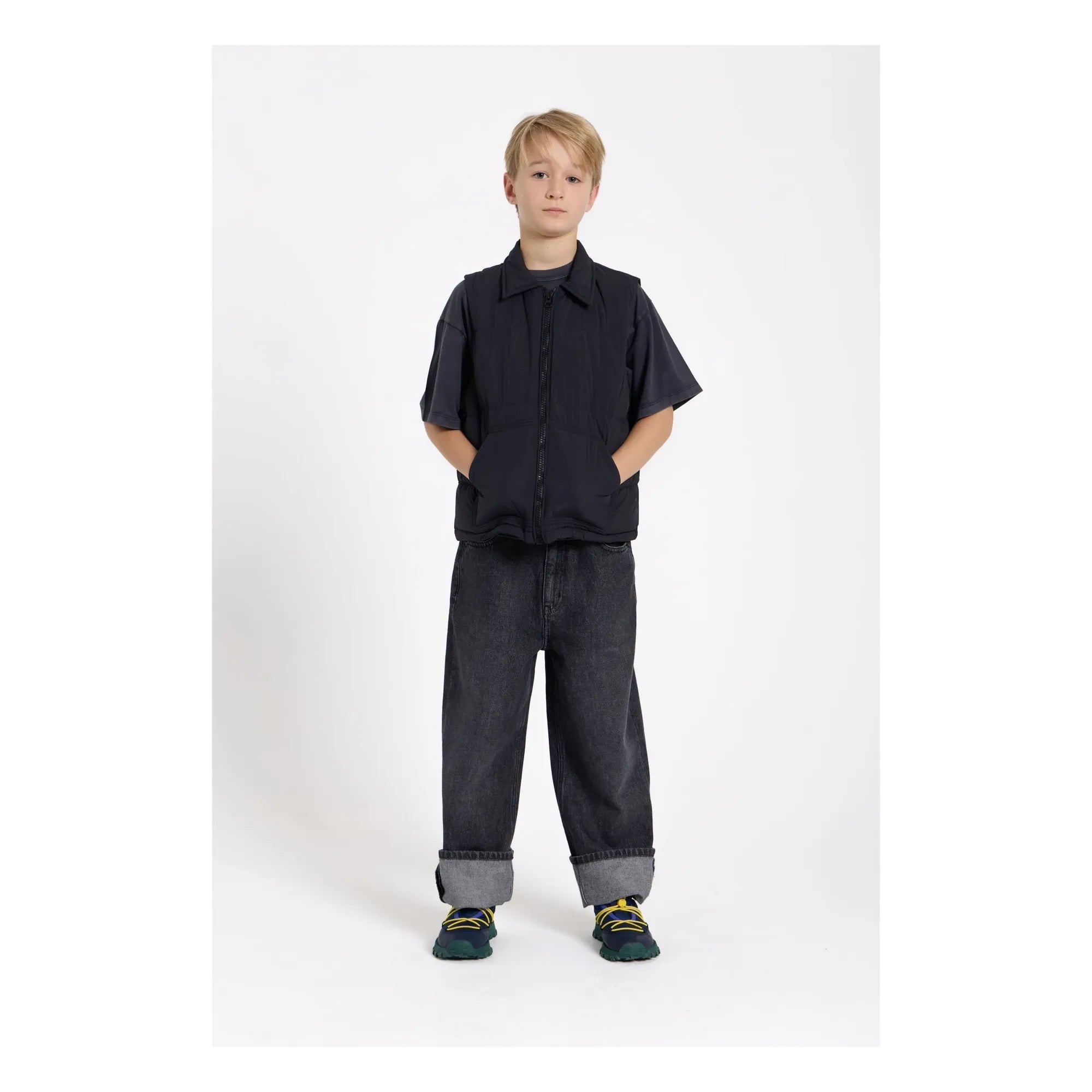 Finger in the nose - Snowshirt Genuine Down Chaleco sin mangas | Negro