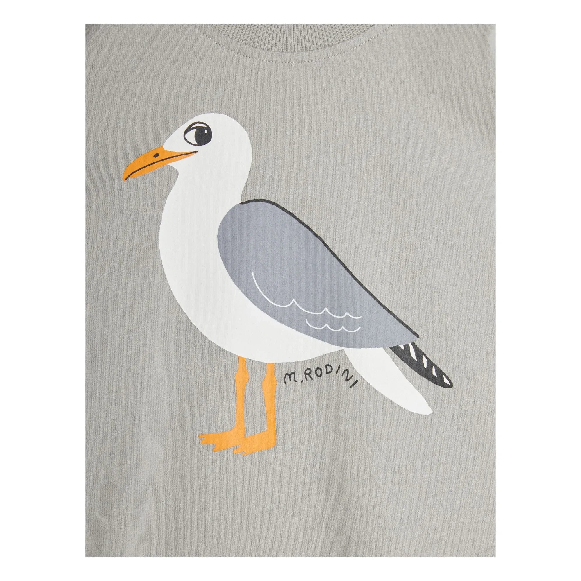 Mini Rodini - Camiseta Gaviota Algodón orgánico | Gris