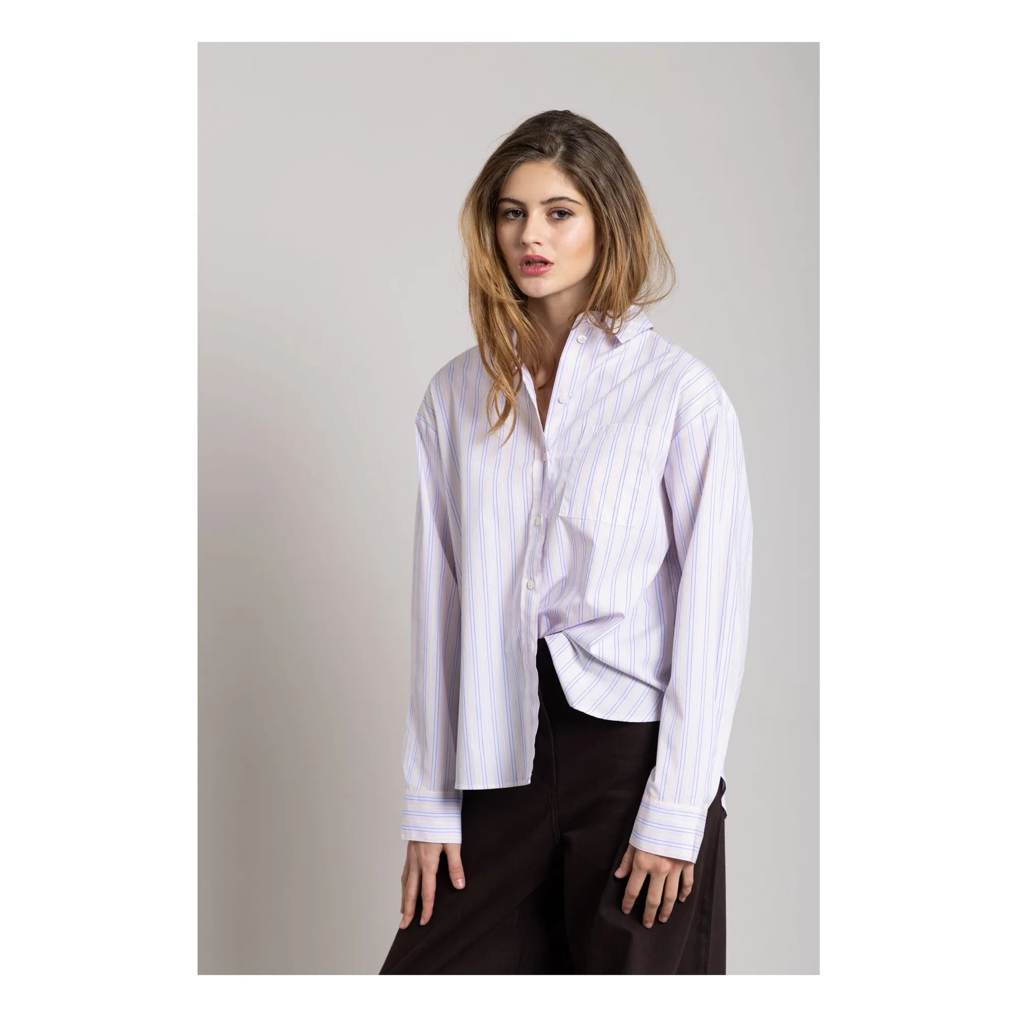 Smallable Mujer - Camisa Rayas Kanel | Lila