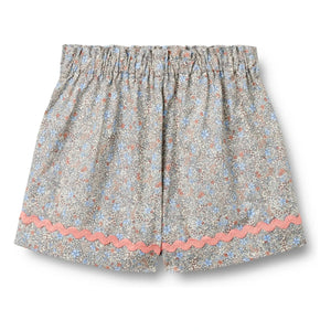 Wheat - Shorts de algodón orgánico Lace Silja Fleuri | Azul claro