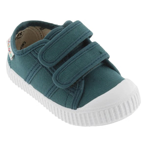 Victoria - Zapatillas Lona Scratch | Azul pavo real