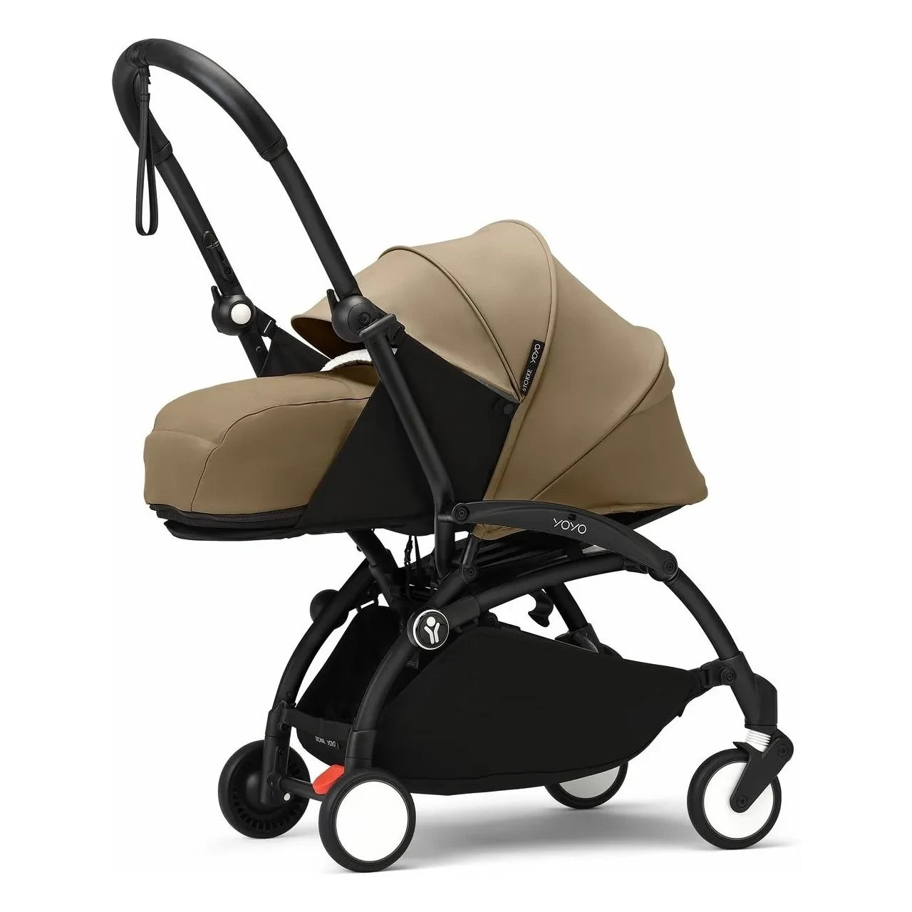 Stokke® - Cochecito YOYO³ 0+ para recién nacidos Chasis negro | Toffee