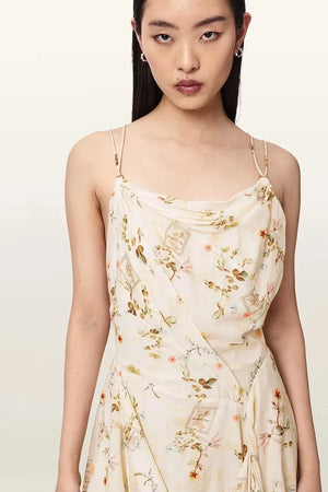 Vestido de verano de viscosa AllSaints CLAIRE