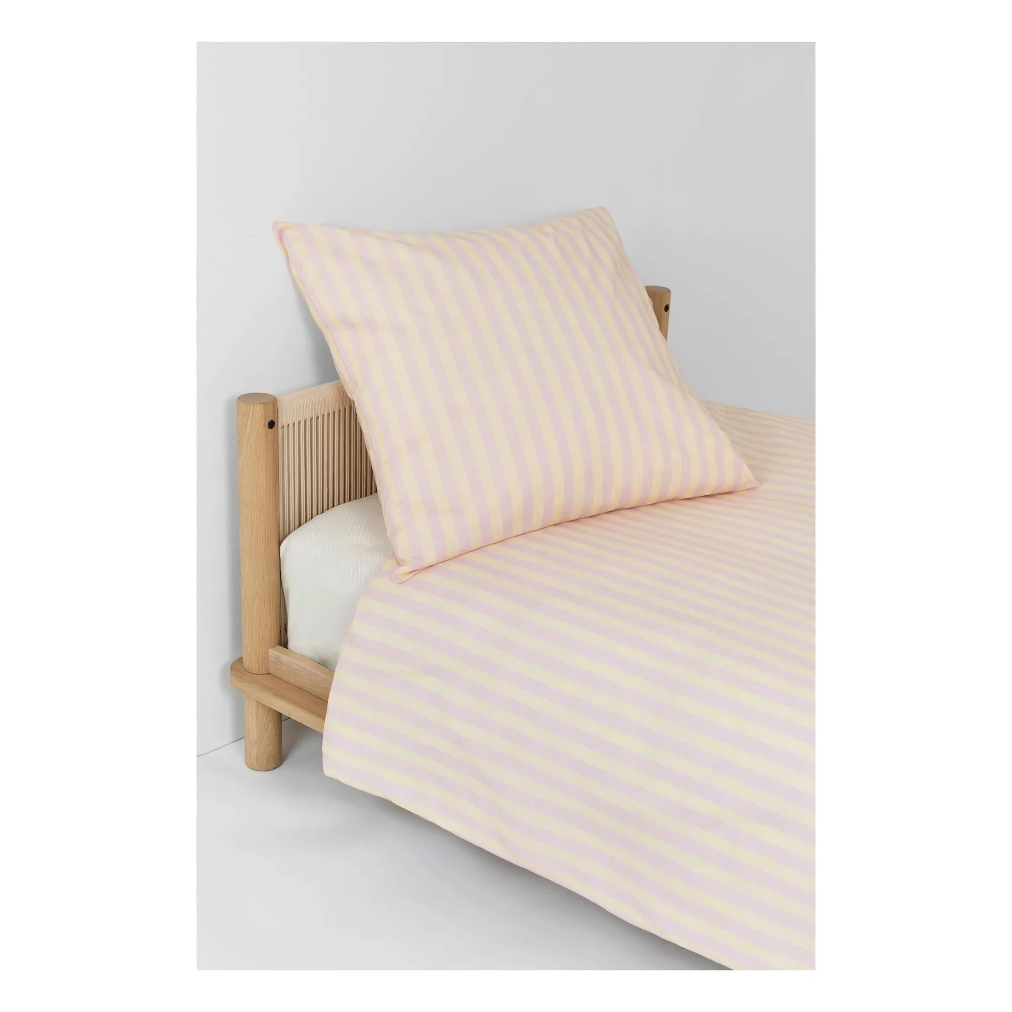 Nobodinoz - Funda Nórdica Sheldon Stripes | Rosa