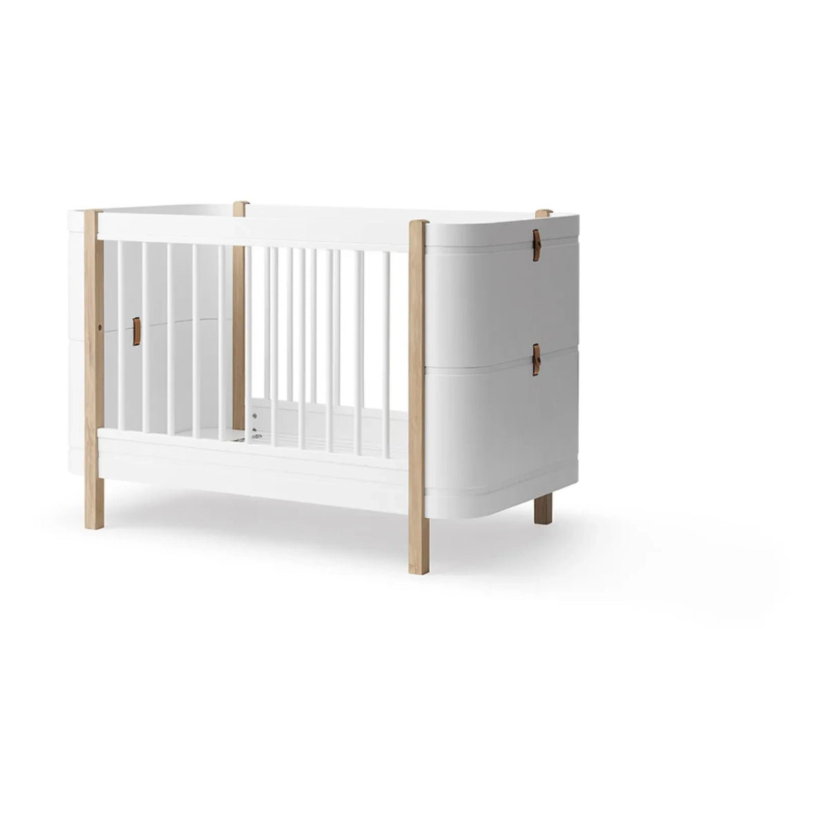 Oliver Furniture - Cuna Mini+ de madera de roble, kit junior no incluido