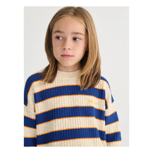 Bobo Choses - Jersey de algodón orgánico a rayas | Beige jaspeado
