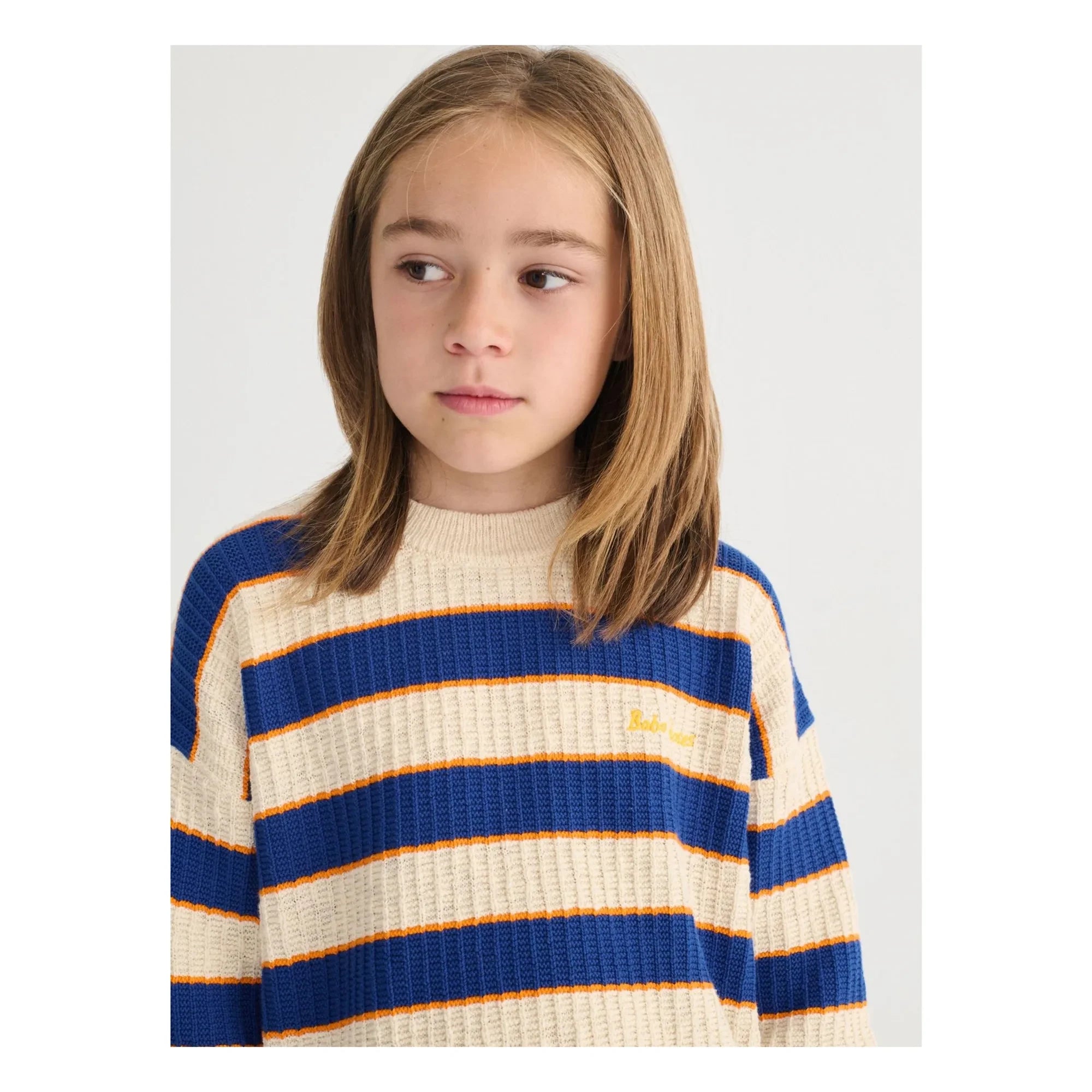 Bobo Choses - Jersey de algodón orgánico a rayas | Beige jaspeado