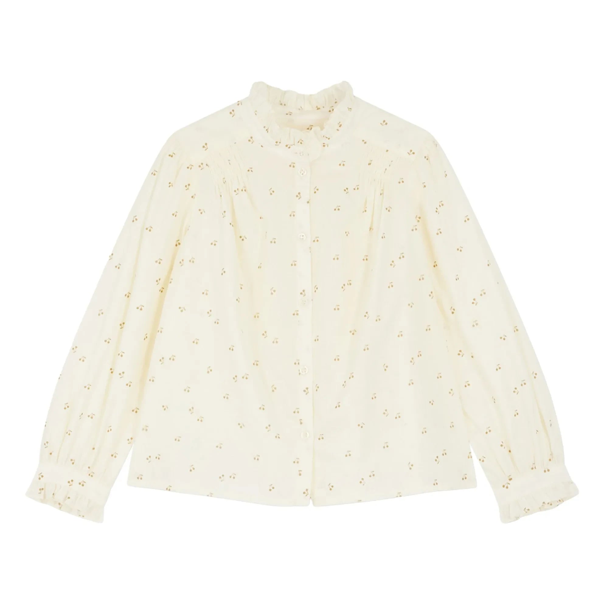 Bonpoint - Blusa Jorja de gasa de algodón | Blanco