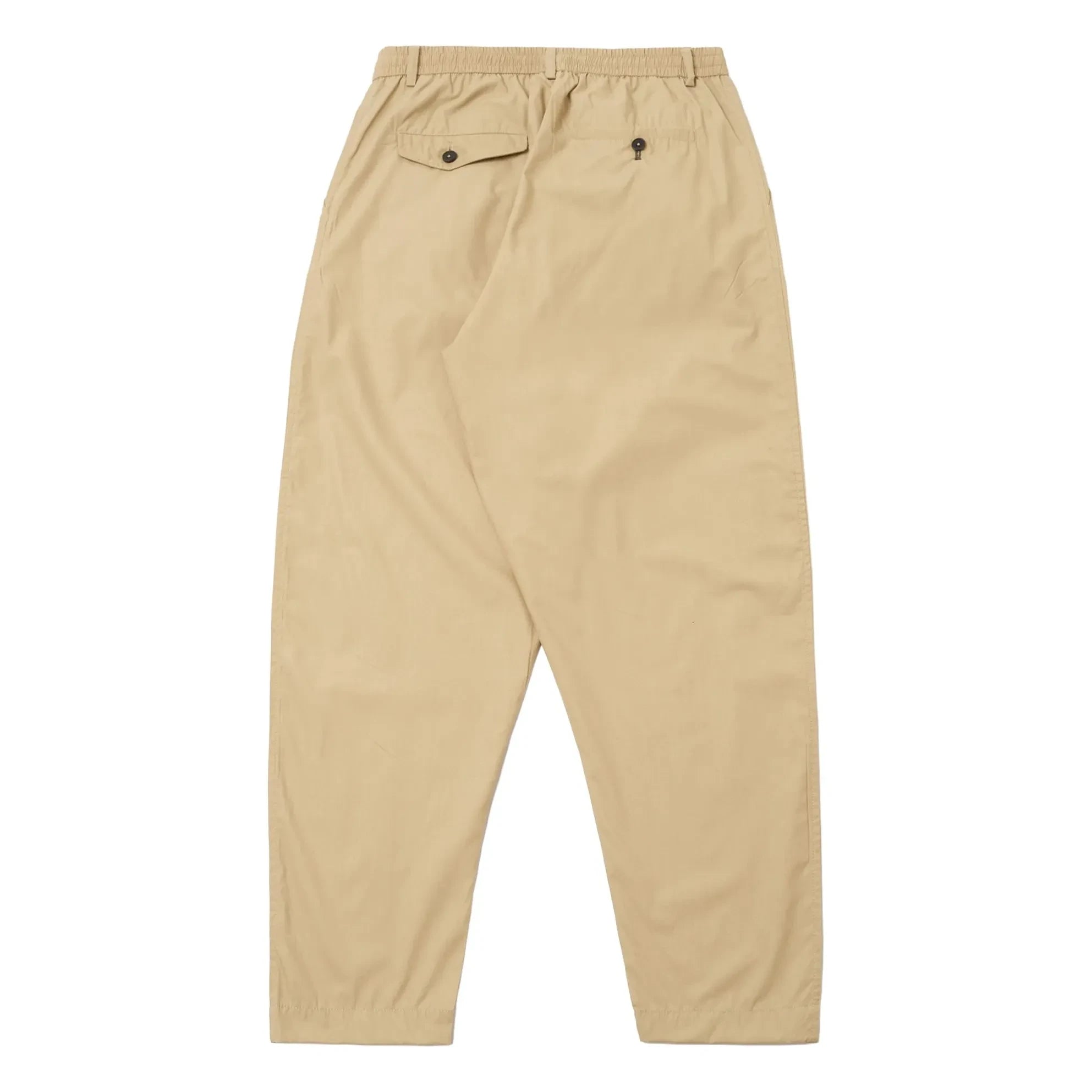 Universal Works - Pantalón de chándal plisado de poliéster técnico | Beige