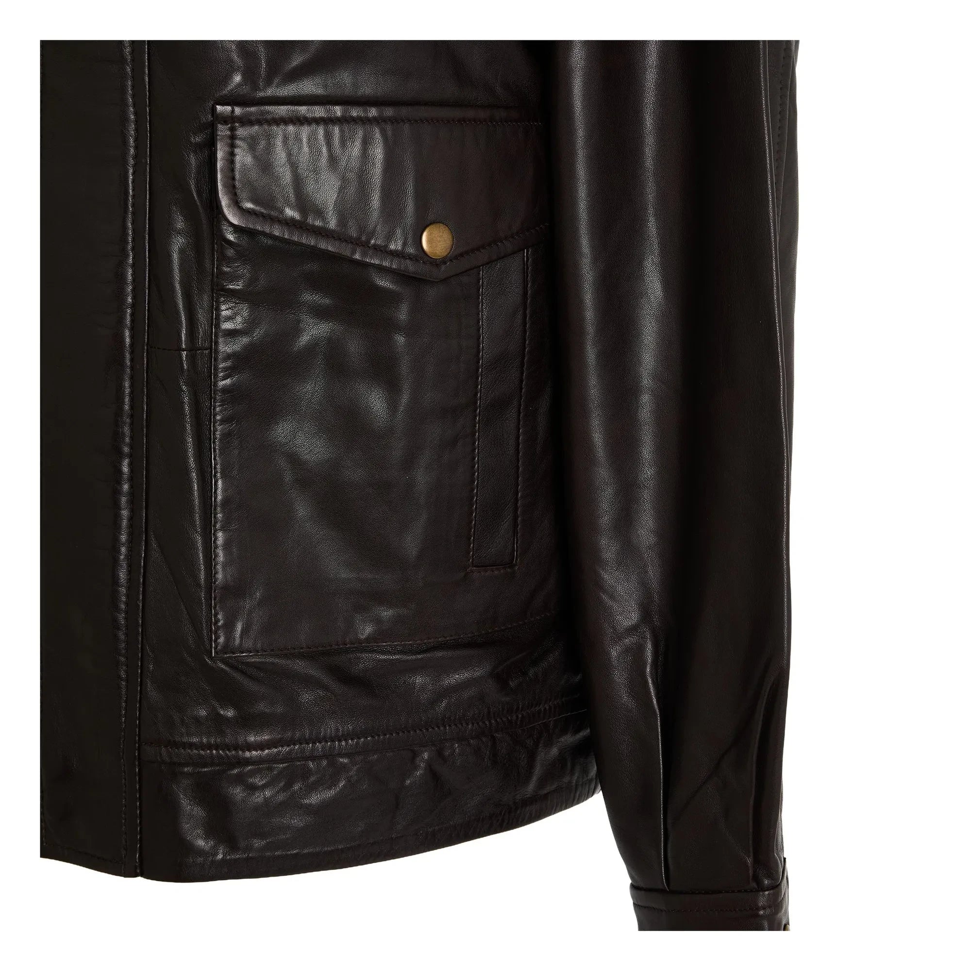 BELLEPIECE - Chaqueta de Cuero Edgar | Marrón