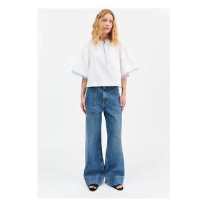 Skall Studio - Blusa Bonne de algodón | Blanco