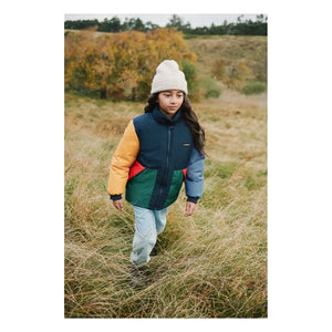 Liewood - Chaqueta Bran Colorblock fabricada con fibras recicladas | Azul marino