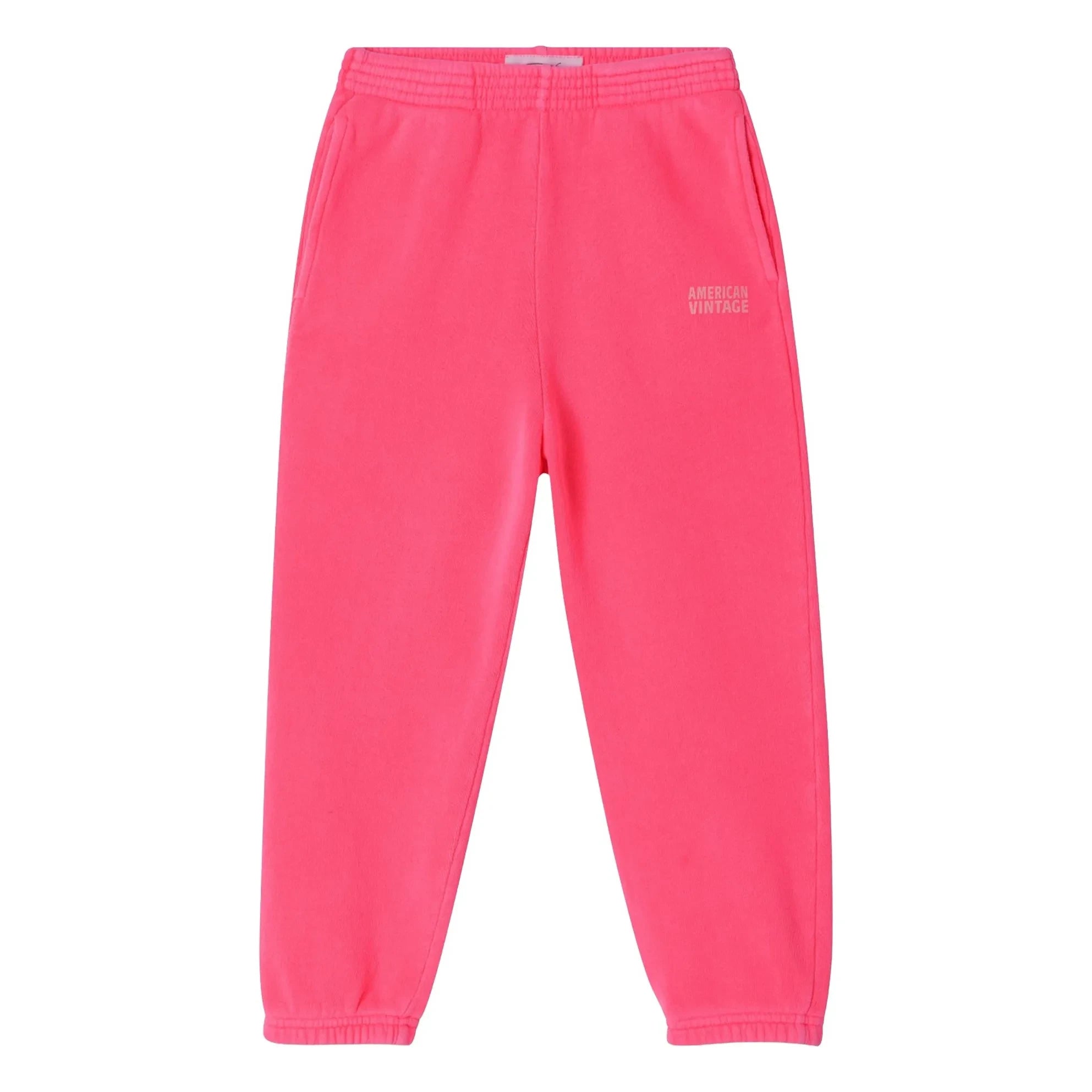 American Vintage - Pantalones de chándal elásticos Izubird | Rosa fluorescente