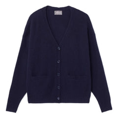 Bompard - Chaleco de Cachemira Oversize | Azul marino