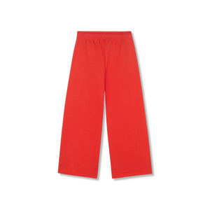 Wynken - Pantalones Jogger Anchos de Algodón Orgánico | Rojo