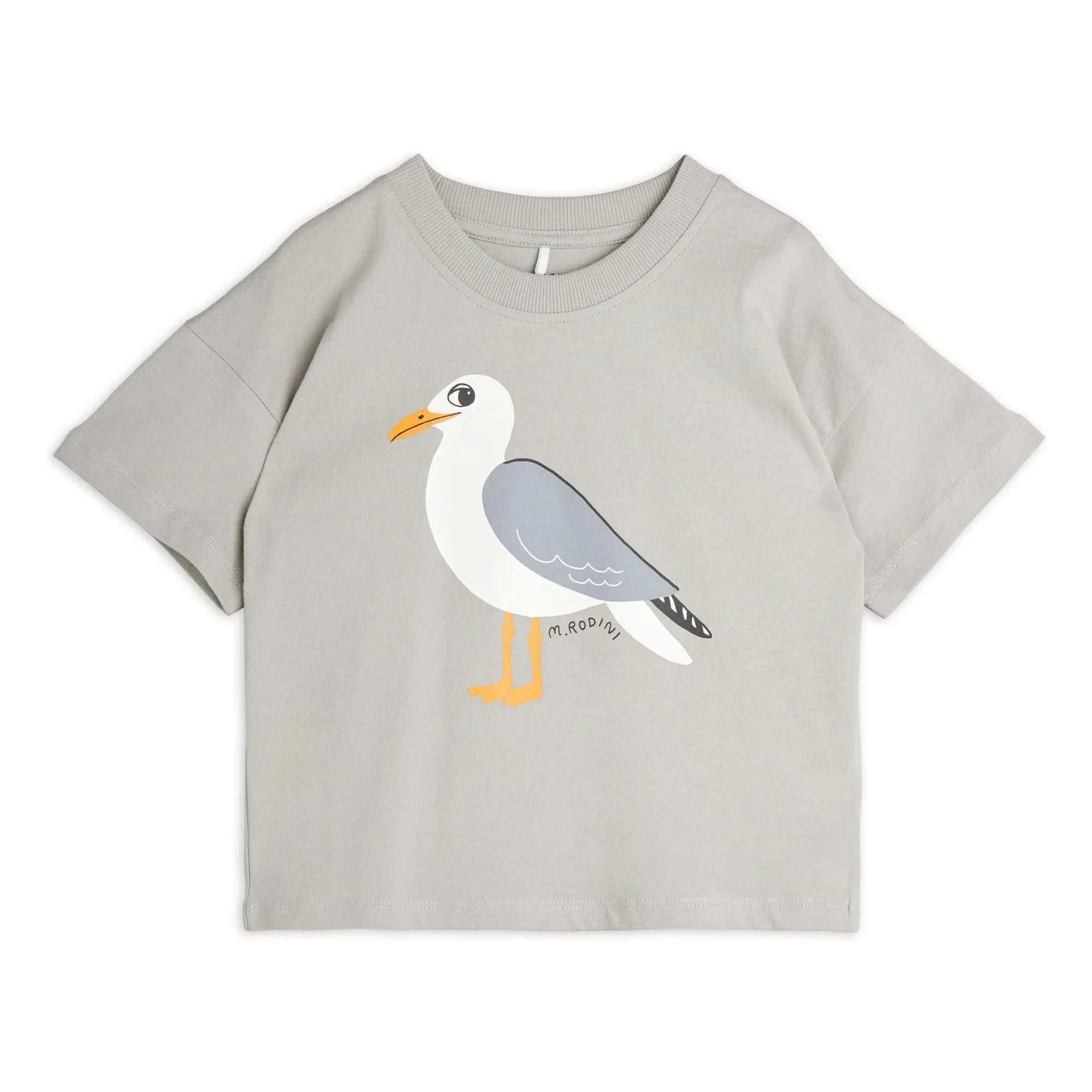 Mini Rodini - Camiseta Gaviota Algodón orgánico | Gris