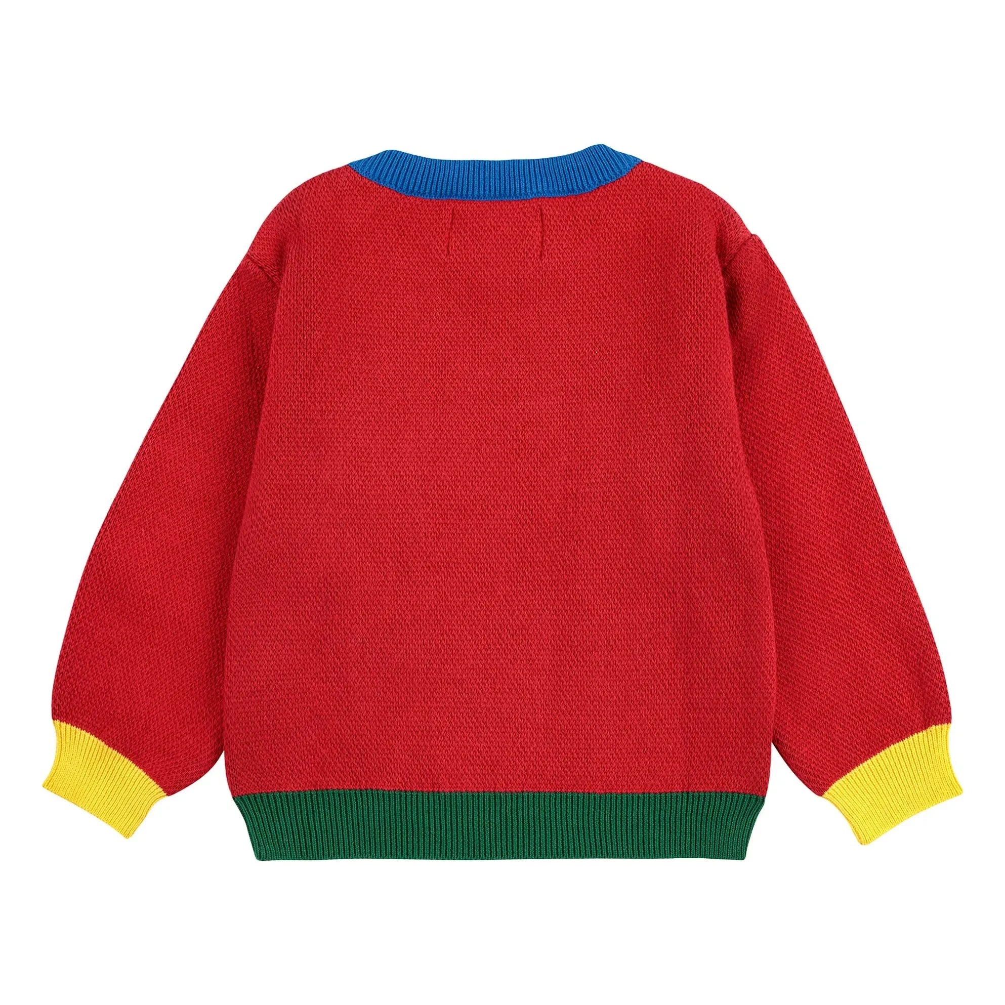Bobo Choses - Jersey de perro de algodón orgánico colorblock Bebé | Rojo