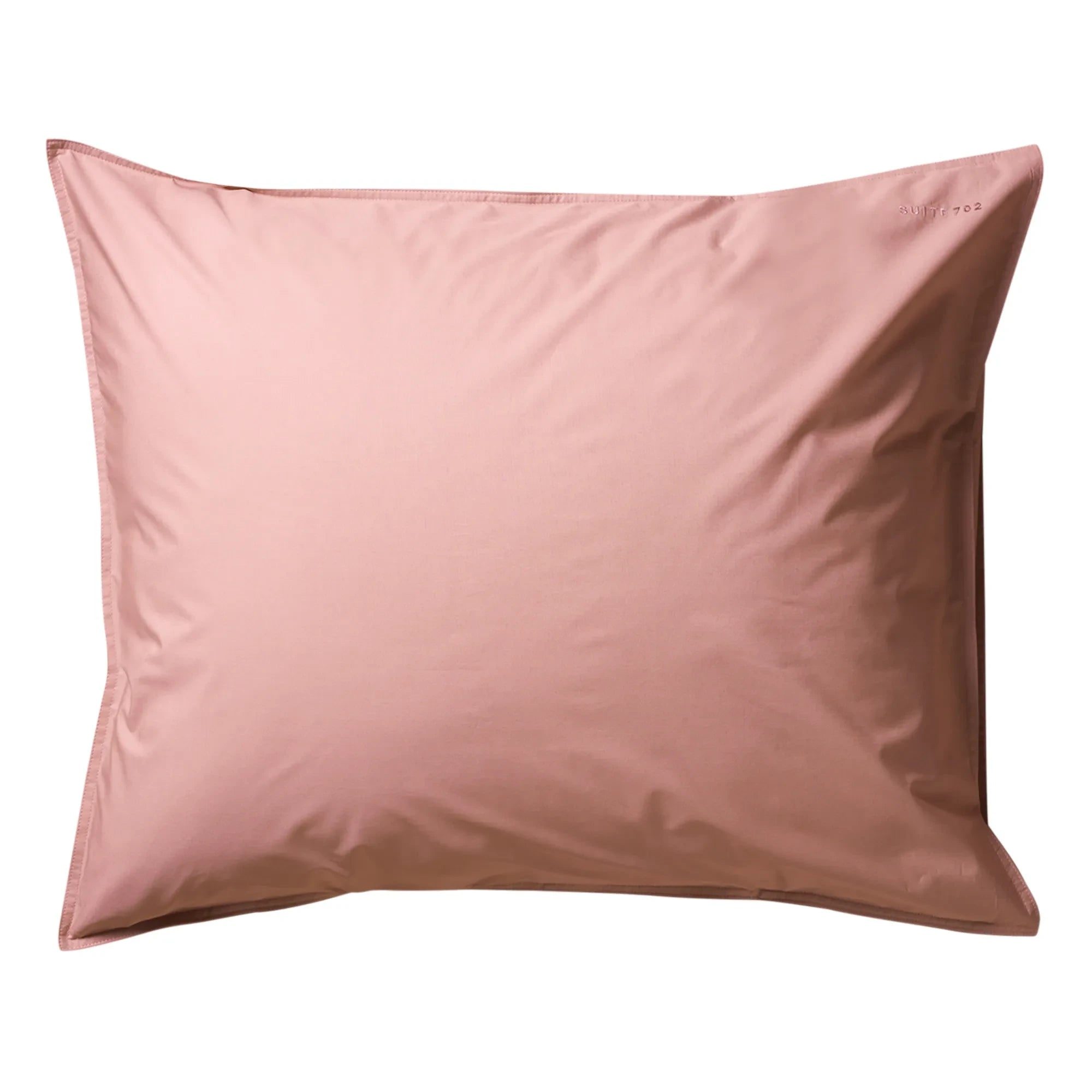 Suite 702 - Funda de almohada de percal de algodón orgánico | Rosa empolvado