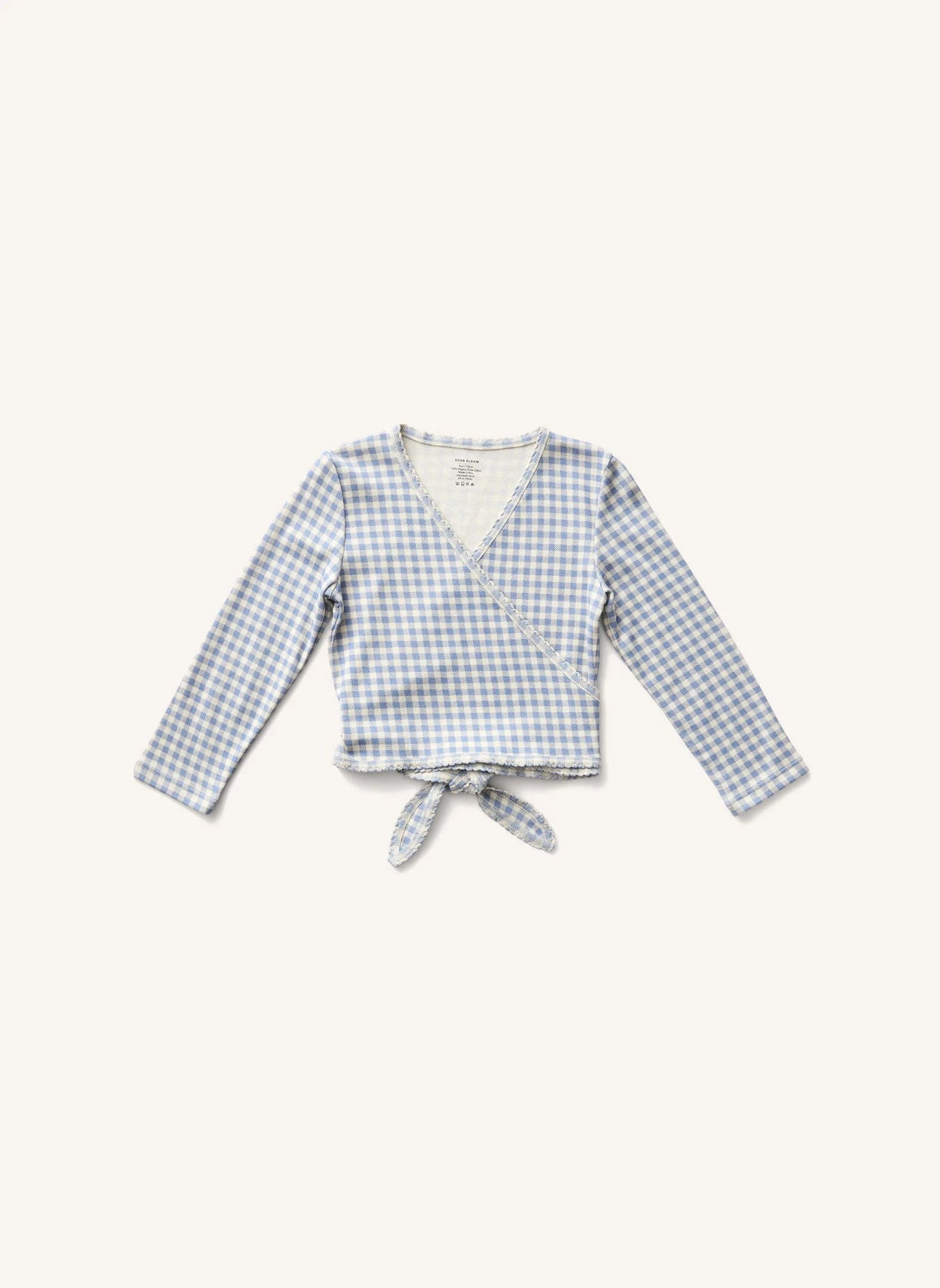 Soor Ploom - Vichy Wrap T-Shirt | Azul claro
