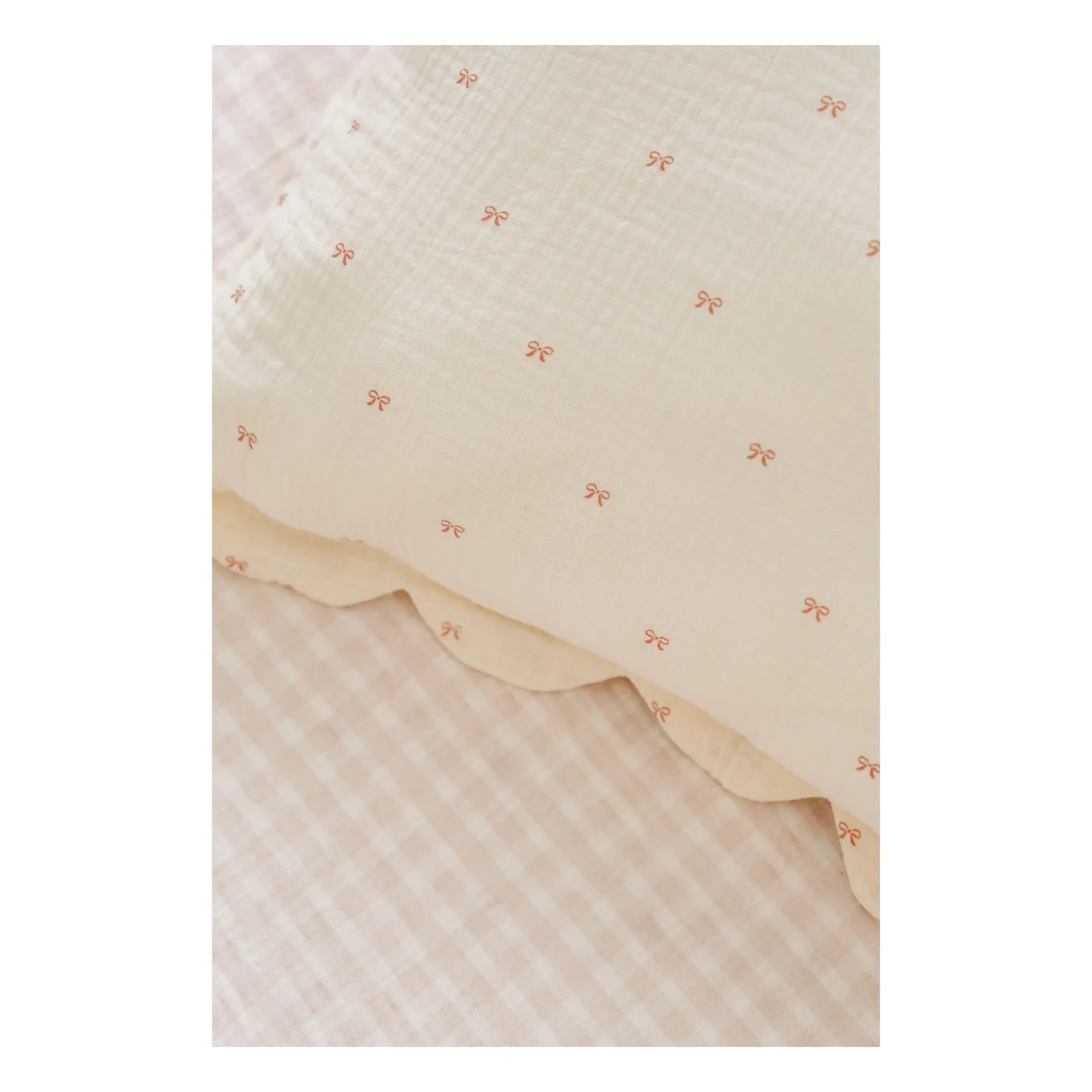Soft Spot - Fundas de almohada de cinta de algodón orgánico - Juego de 2 | Crudo