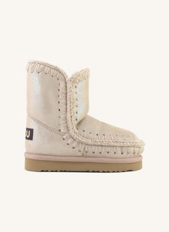 Mou - Bota Eskimo Iridiscente | Rosa Pálido