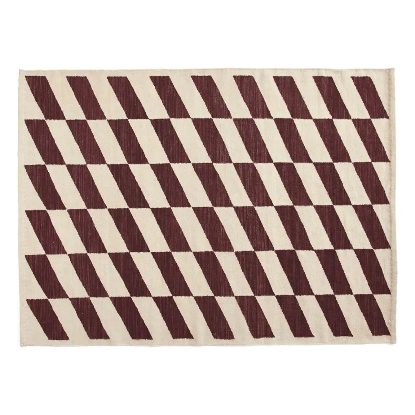 Hay - Alfombra Shift Kelim | Burdeos