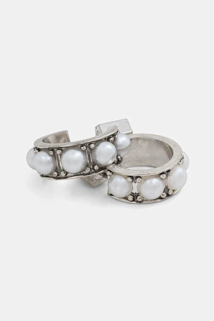 Pendientes de latón con circonitas AllSaints para mujer